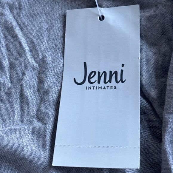 NWT Jenni Robe Soft Gray With Stars Tie Waist (MSRP $46) - Picture 5 of 5